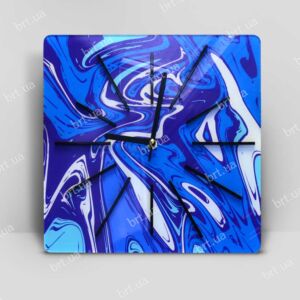 Годинник з прозорого оргскла з принтом замовника