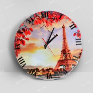 Годинник з принтом Ейфелевої вежі