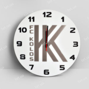 Годинник з акрилу з логотипом ФК Колос