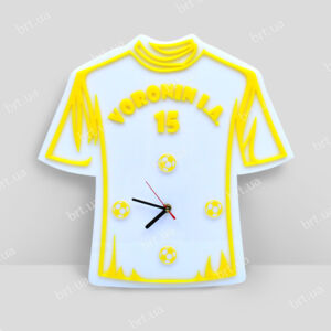 Годинник з іменем футболіста - накладні елементи з акрилу