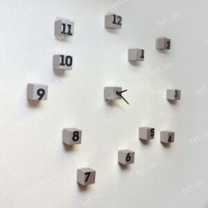 Настінний 3д-годинник з кубиків