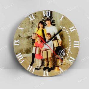 Годинник зі сімейним фото