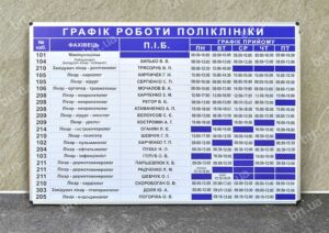 Магнітний стенд зі змінними табличками