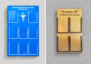 Порівняльне фото дошок з пласкими та глибокими кишенями